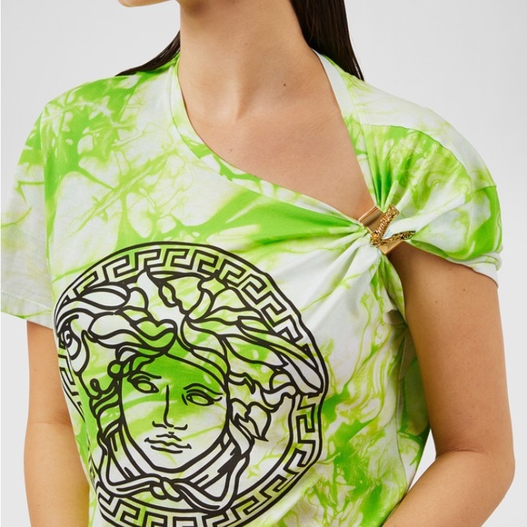 Brand New Versace Tie-Dye Medusa T-Shirt - Picture 2 of 8